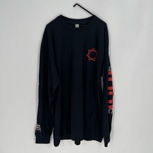 Vintage Tool Band Graphic Print Skulls Tour Dates Long Sleeve Sweatshirt T-Shirt